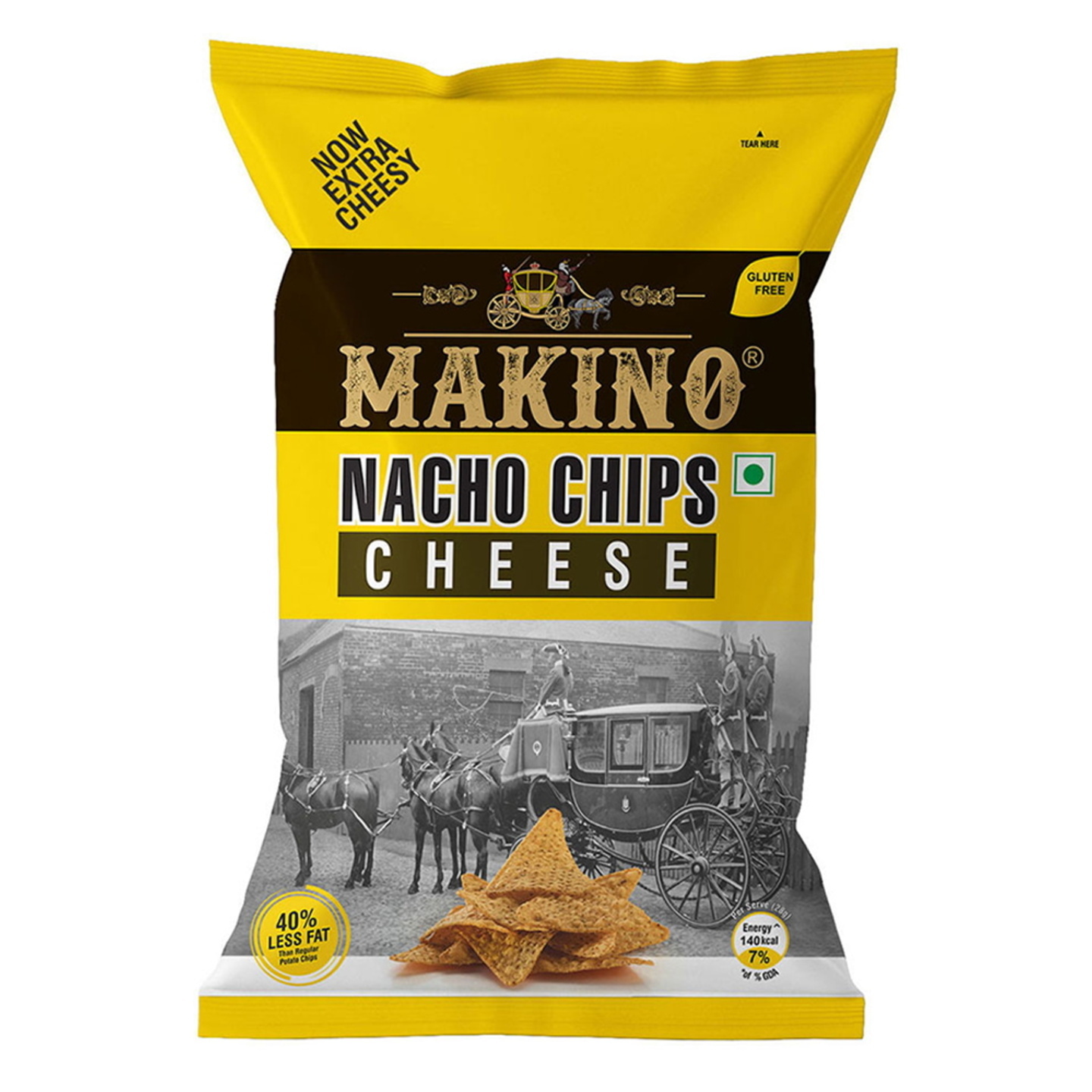 Makino Nacho Cheese Chips: 150 gms