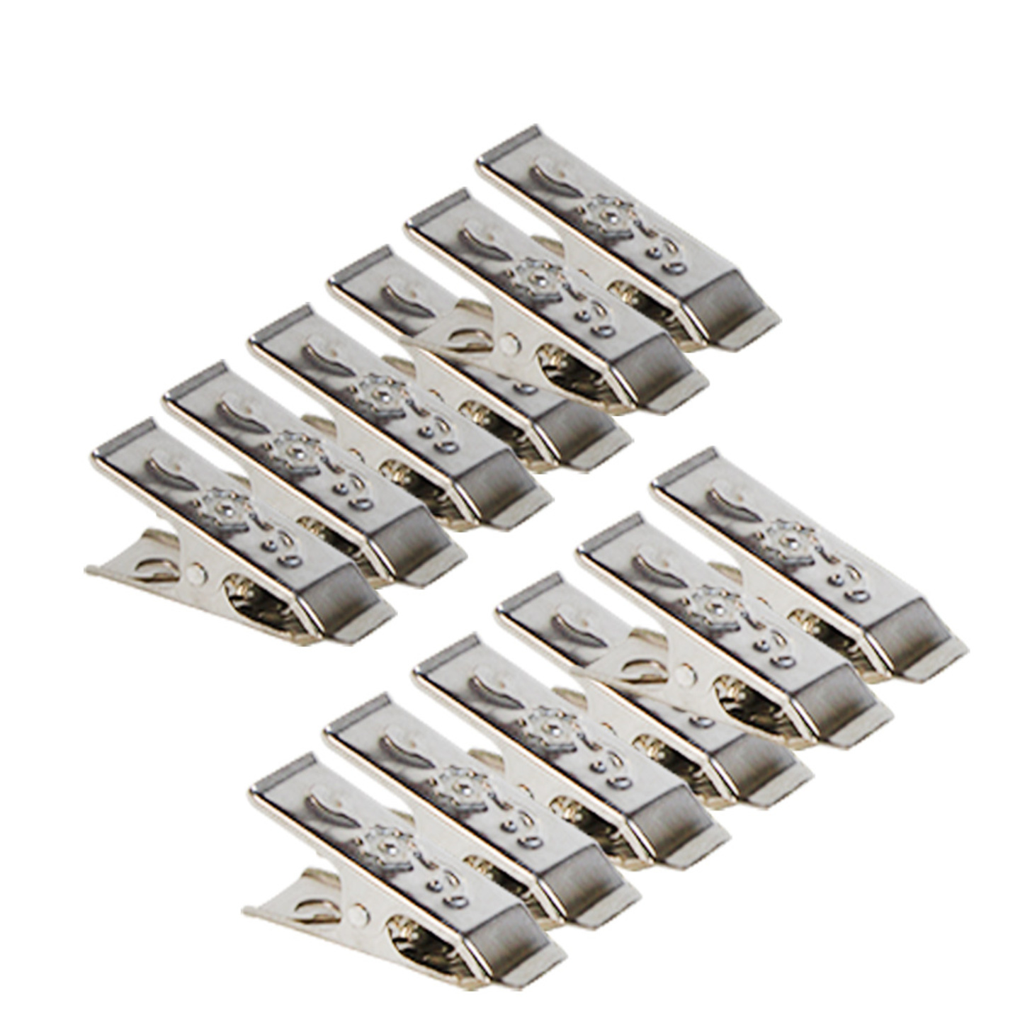 Stainless Steel Cloth Clip: 12 Units