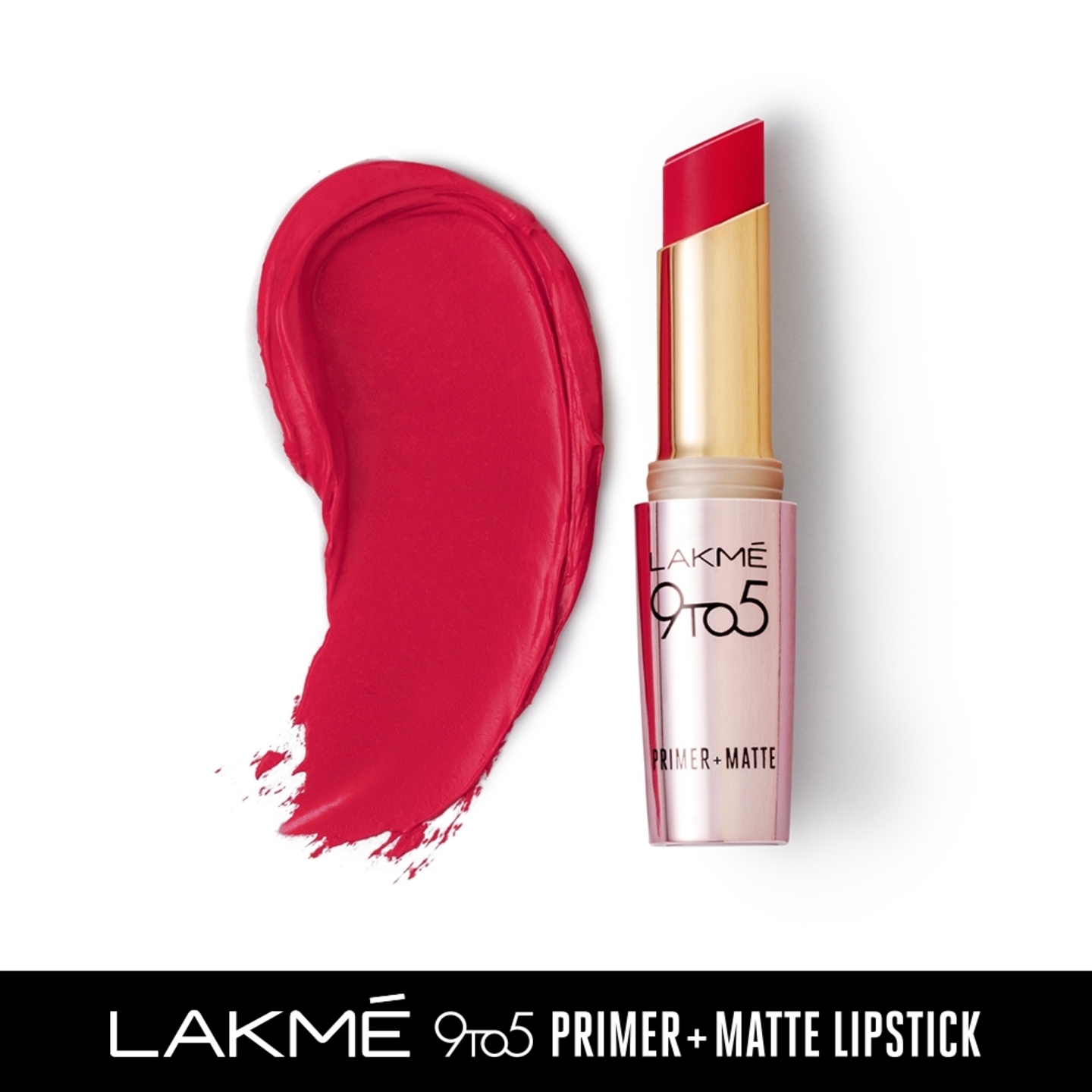 Lakme 9to5 Primer + Matte Lipstick - Iconic Red: 3.6 gms