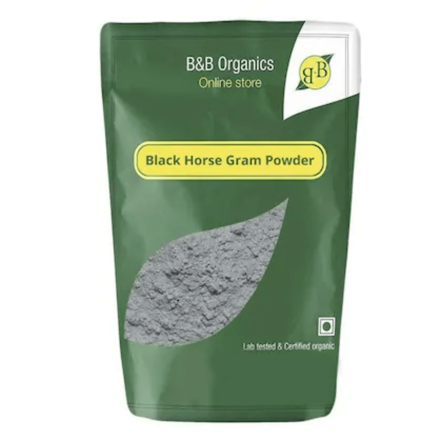 B&B Organics Black Horse Gram Powder 500 gm (बी एंड बी ओर्गनिक्स काळा कुळीथ पावडर ५०० ग्रॅम)