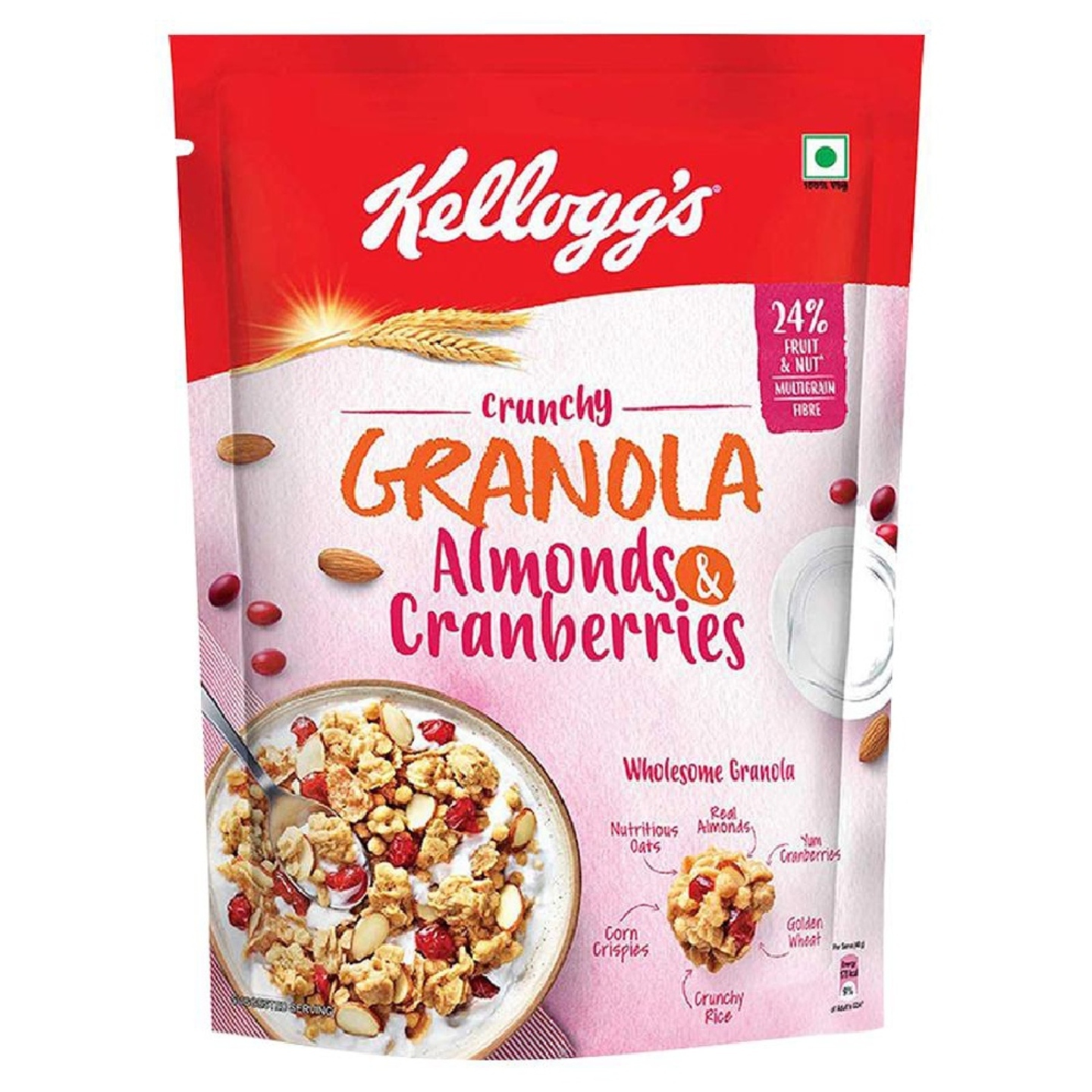 Kellogg's Crunchy Granola Almonds & Cranberries: 460 gms