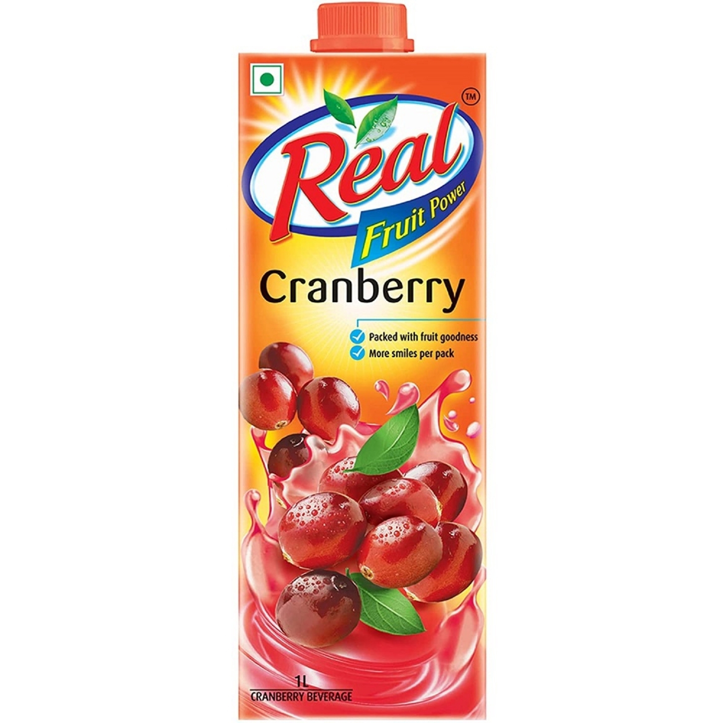 Real Fruit Power Cranberry: 1 Litre