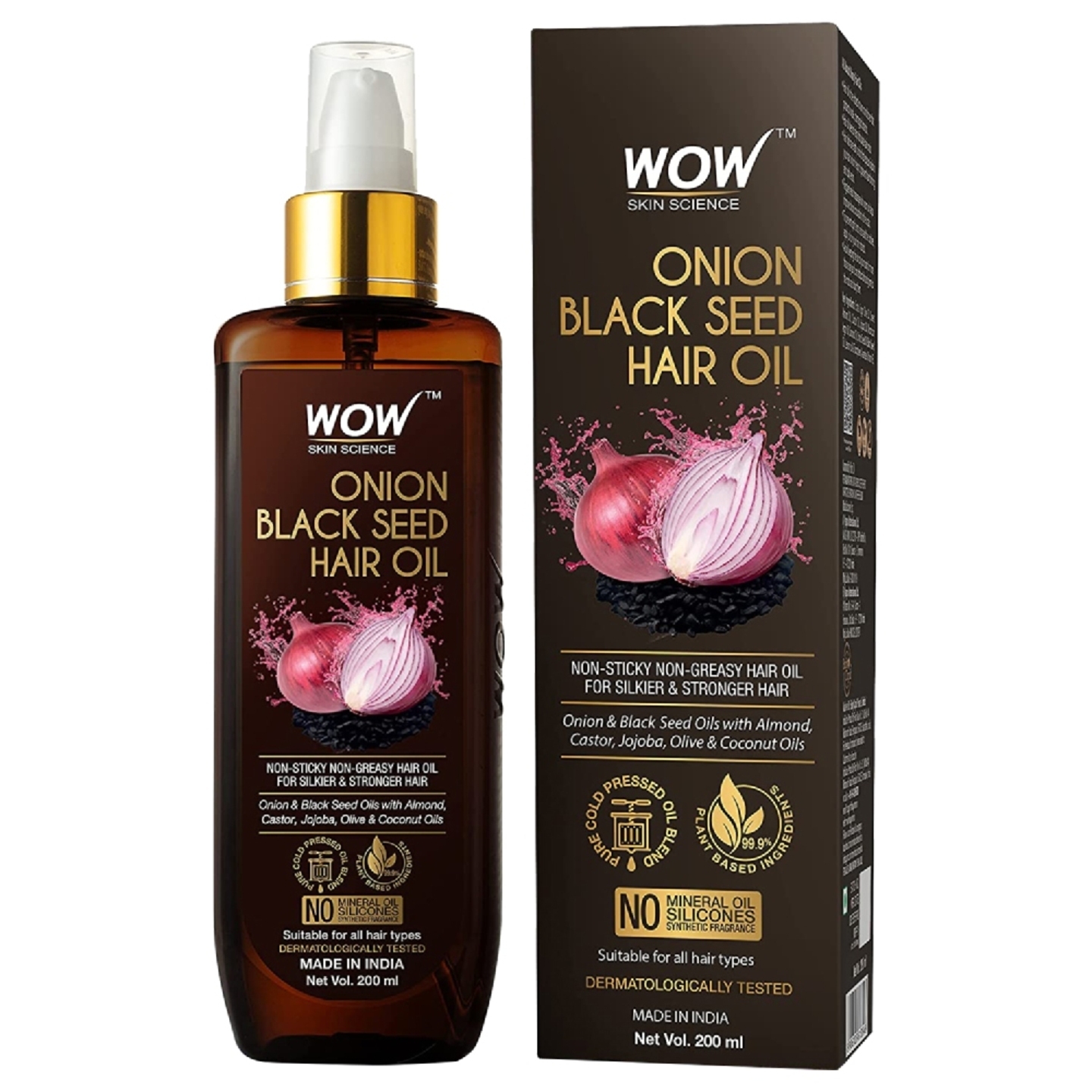 WOW Onion Black Seed Hair Oil: 200 ml