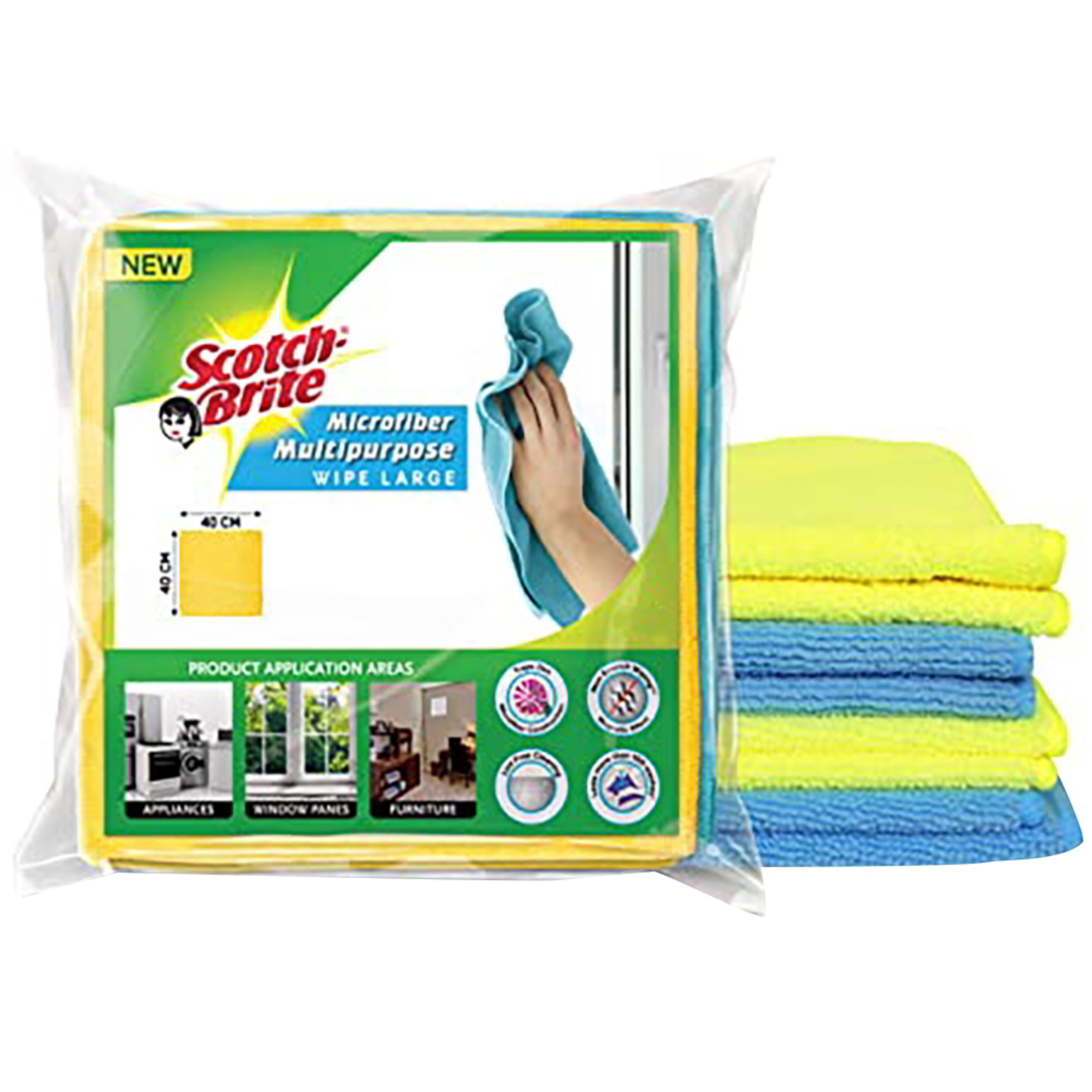 Scotch Brite Micro Fiber Wipe: 4 Units