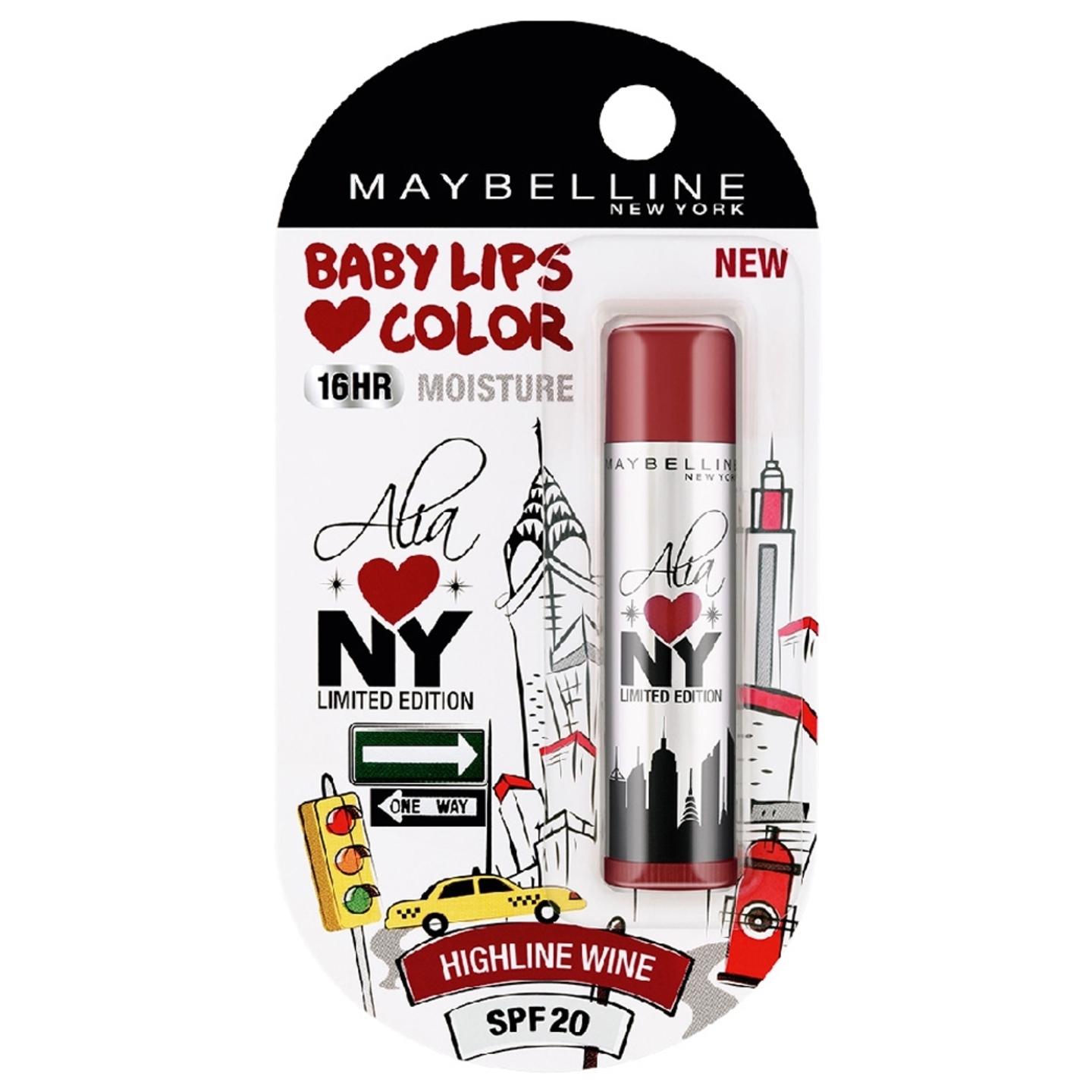 Maybelline New York Color Highline Wine Lip Balm: 4 gms