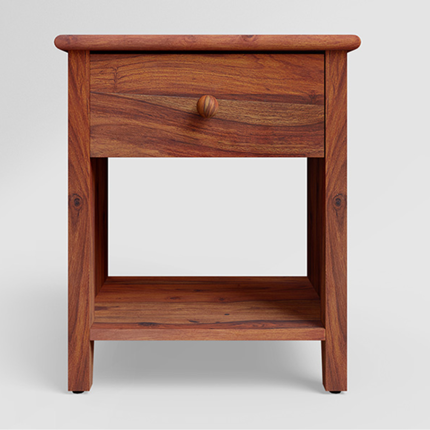 Godrej Treasure Bedside Table Fine Walnut