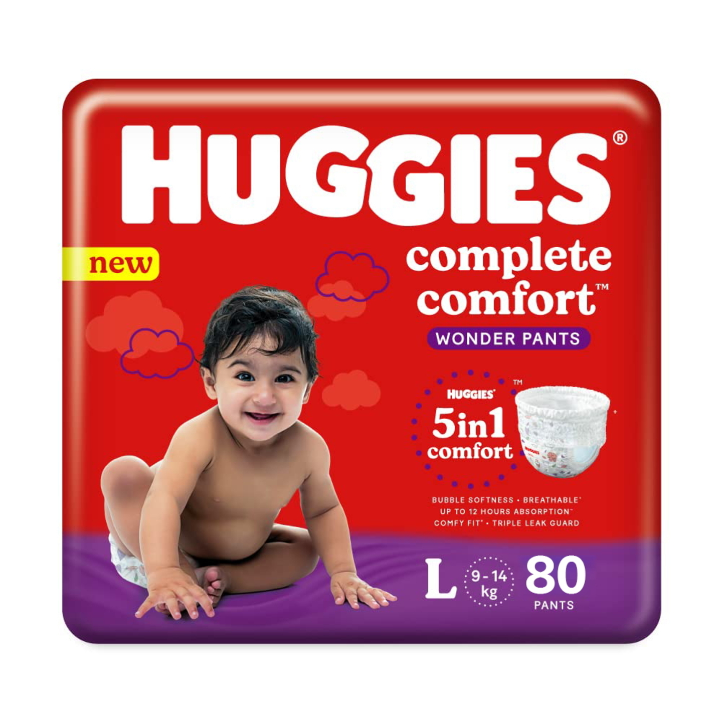 Huggies Wonder Pants - Large: 80 U