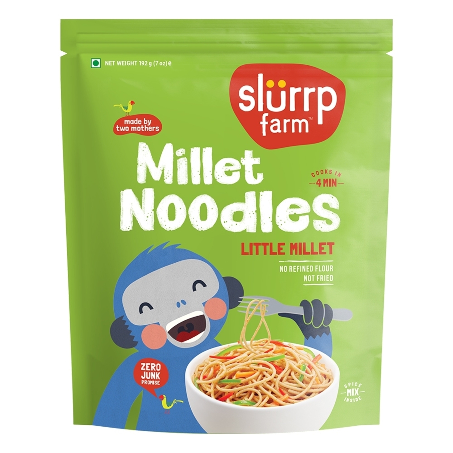 Slurrp Farm Little Millet Noodles: 192 gms