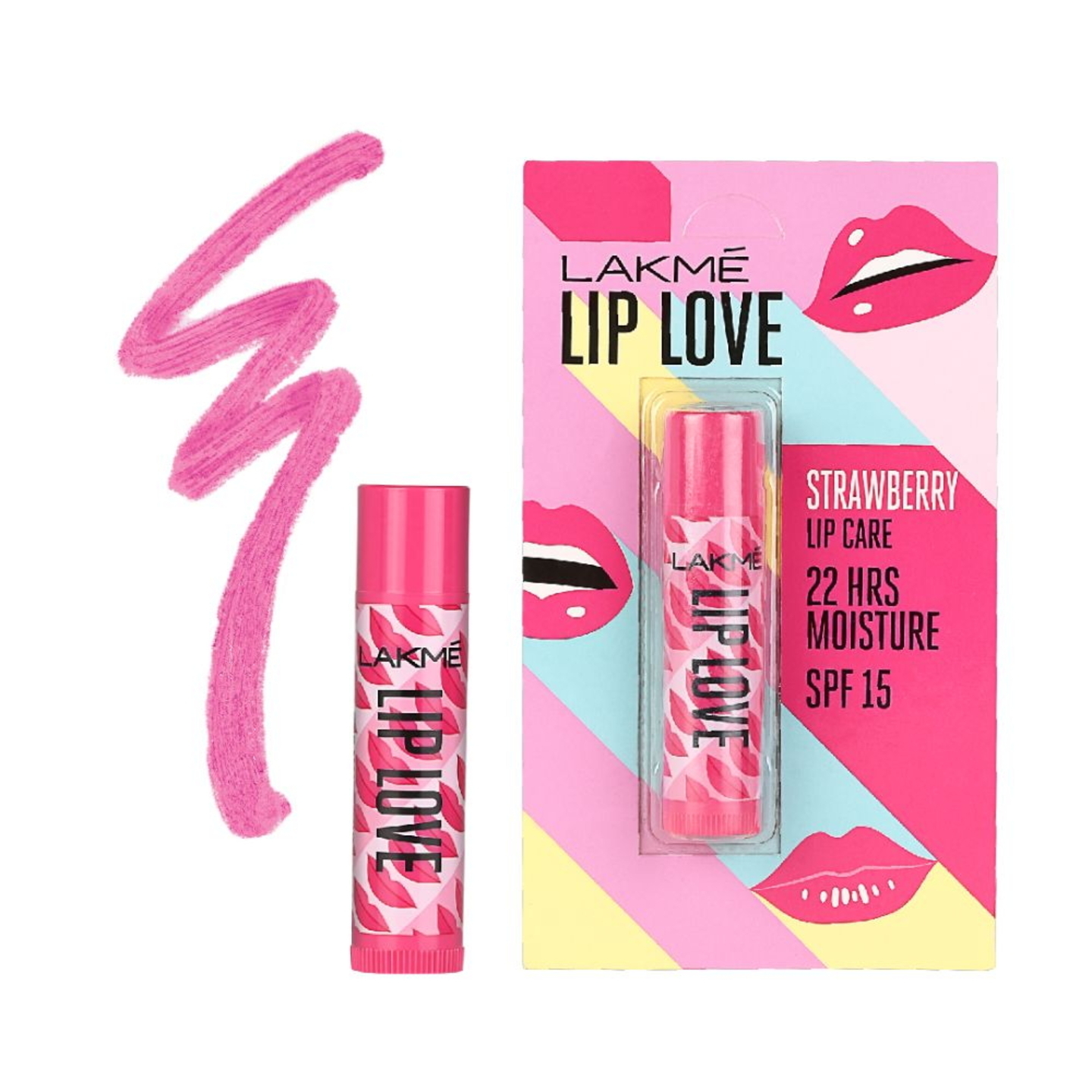 Lakme Lip Love Chapstick - Strawberry: 4.5 gms