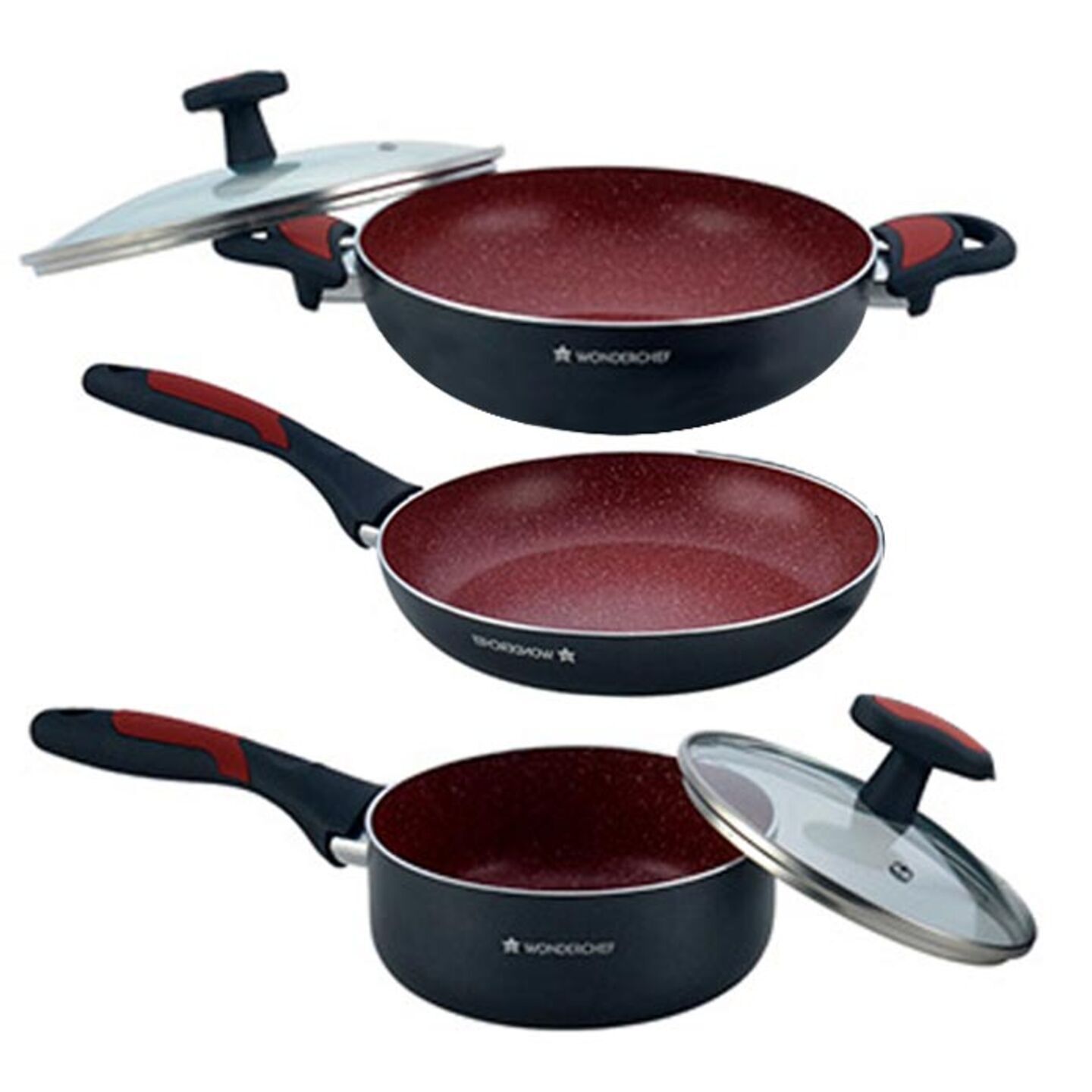 Wonderchef Non-Stick Burlington Set: 5 Pieces