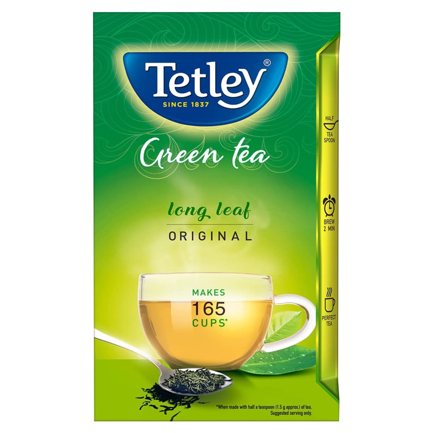 Tetley Long Leaf Green Tea Powder: 250 gms