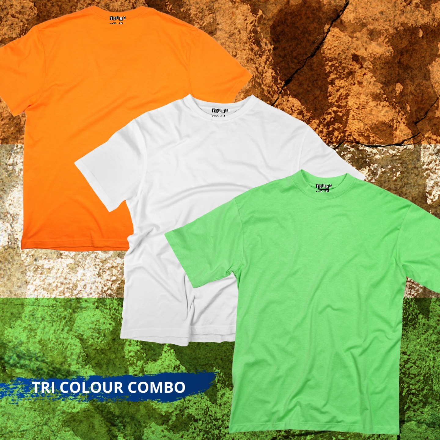 TRI COLOR PLAIN T-SHIRTS COMBO