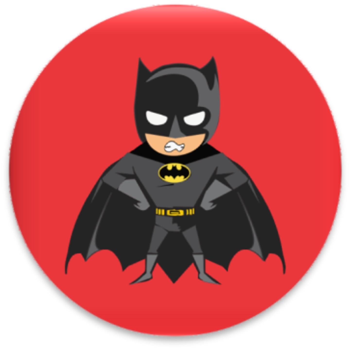Bat man Badge