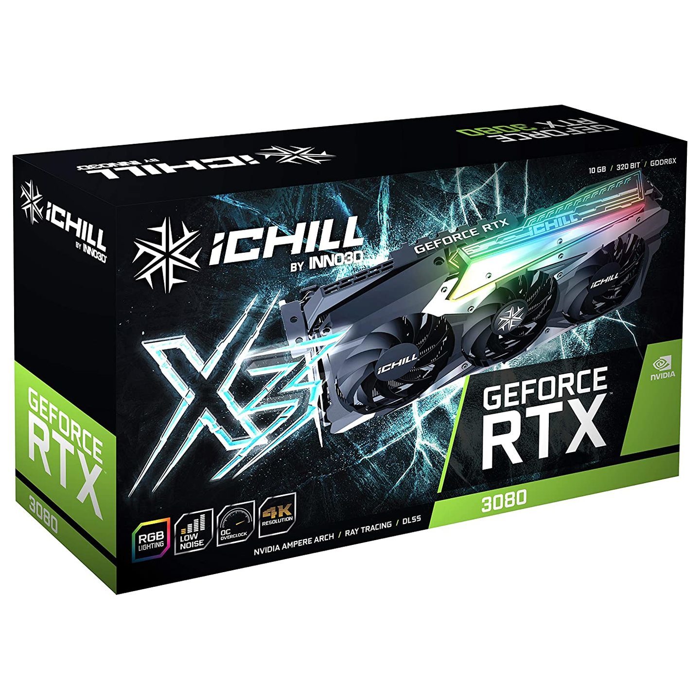 Rajsri Computers-Inno3d RTX 3080 ICHILL X3 10GB Graphics Card
