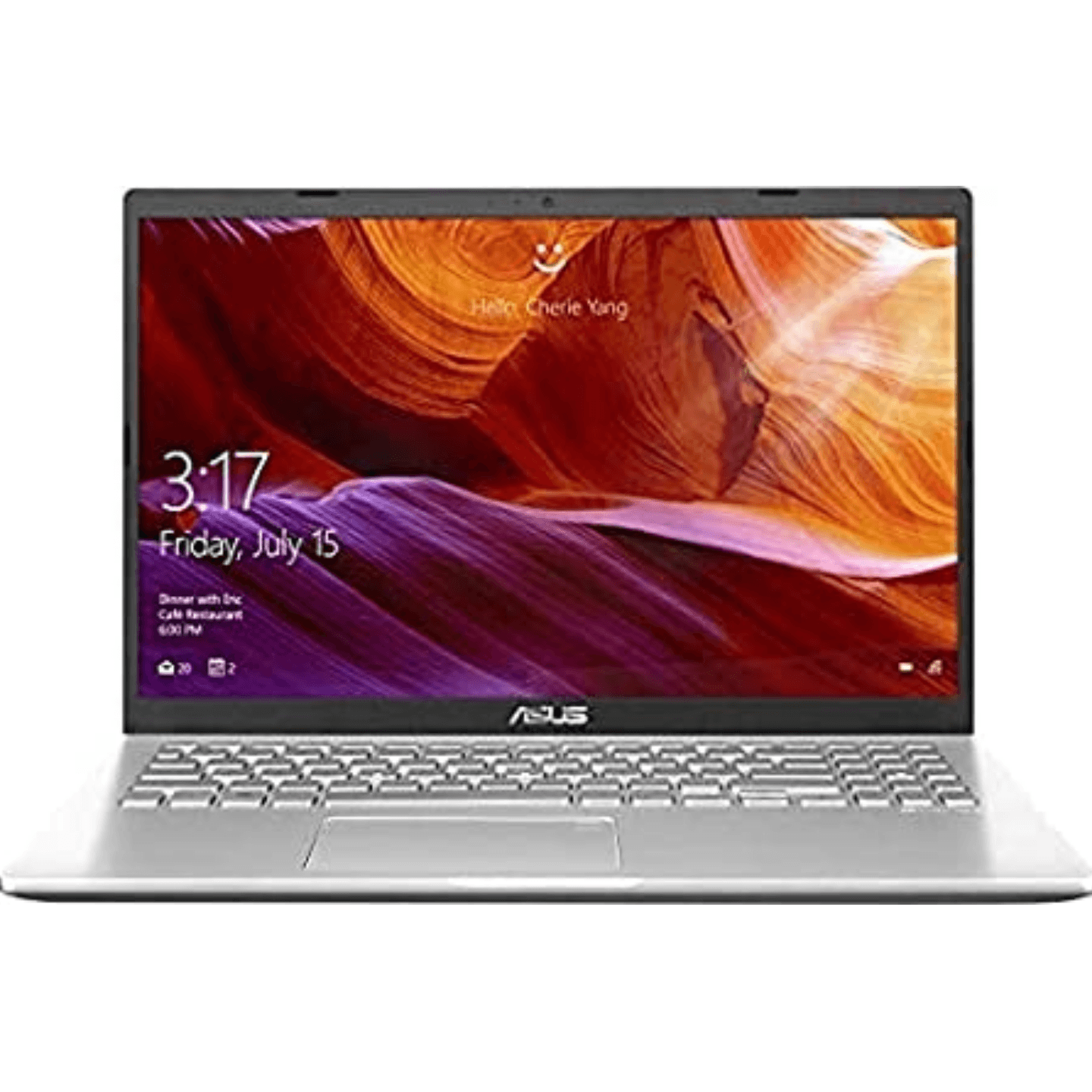 Rajsri Computers-Asus Vivobook ASUS X509FA-BR301T i3-10110U//4G/1T/TRANSPERANT SILVER/15.6" HD/1Y International Warranty + McAfee//Finger Print
