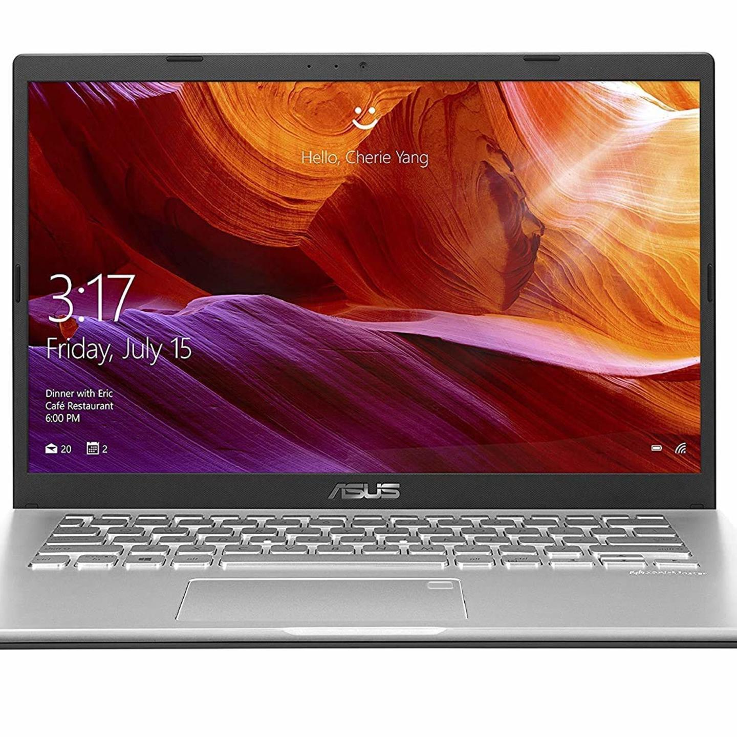 Rajsri Computers - ASUS Intel Core i3-1115G4 14.1 inches FHD VivoBook14 (4GB RAM/256GB SSD/Windows 10/Office H&S 2019/1 Yr. McAfee/UHD Graphics/FP Reader/1.6 kg/Silver) X415EA-EK302TS