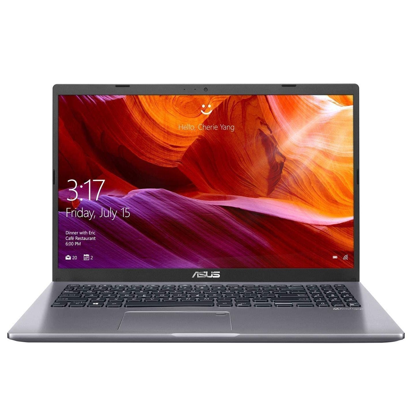 Rajsri Computers-ASUS VivoBook AMD Ryzen 3-3250U(4GB RAM/256GB SSD/Win10+Ms Off H&S 2019+McAfee/Integrated Vega 3 Graphics/15.6-inch FHD IPS /FP Reader/1.9 kg/Transparent Silver/1 Yr. Warranty) M515DA-EJ312TS