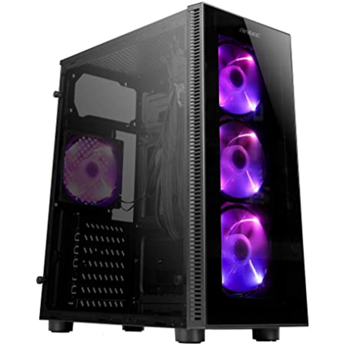 Rajsri Computers-Antec NX210 Mid-Tower ATX Computer Cabinet/Gaming Case | 3 USB Ports | Top Mounted PSU with 4 x 120mm ARGB Fans
