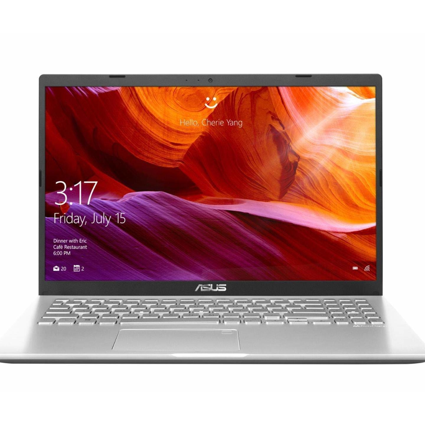 Rajsri Computers - ASUS VivoBook AMD Quad Core Ryzen 5-3500U(4GB RAM/256GB SSD/Win10+Ms Off H&S 2019+McAfee/Integrated Vega 8 Graphics/15.6-inch FHD IPS/FP Reader/1.9 kg/Transparent Silver/1 Yr. Warranty)M515DA-EJ522TS