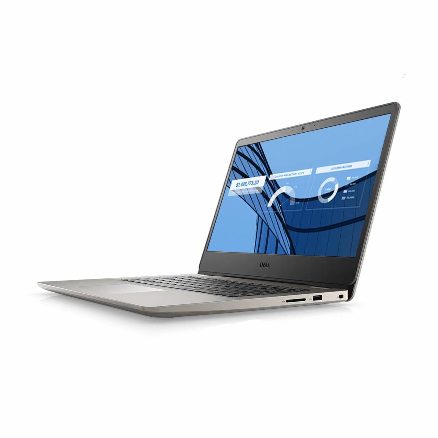 Rajsri Computers - Dell Vostro 3401 35.54 cm (14") FHD Anti Glare Display Laptop/ i3-1005G1 / 8GB / 256 SSD / Integrated Graphics / Win 10 + MSO/ Dune Color ) D552128WIN9DE
