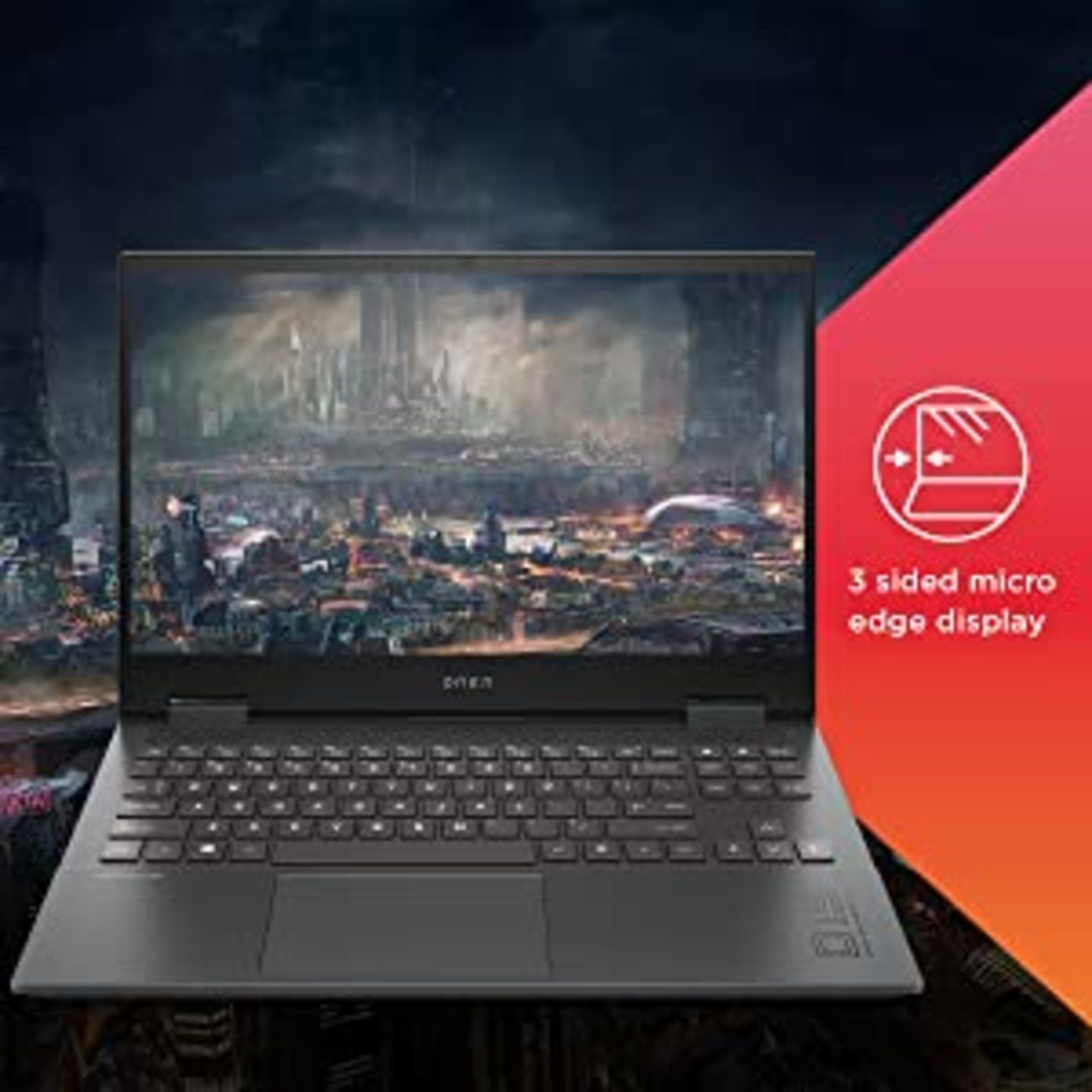 Rajsri ComputersOMEN by HP Gaming Laptop, Ryzen 5-4600H, 8 GB DDR6 RAM, 4GB NVIDIA 1650ti Graphics, 512 GB SSD, 15.639.62cms FHD Screen, Windows 10 with Advanced Thermal Management, 15-en0001AX