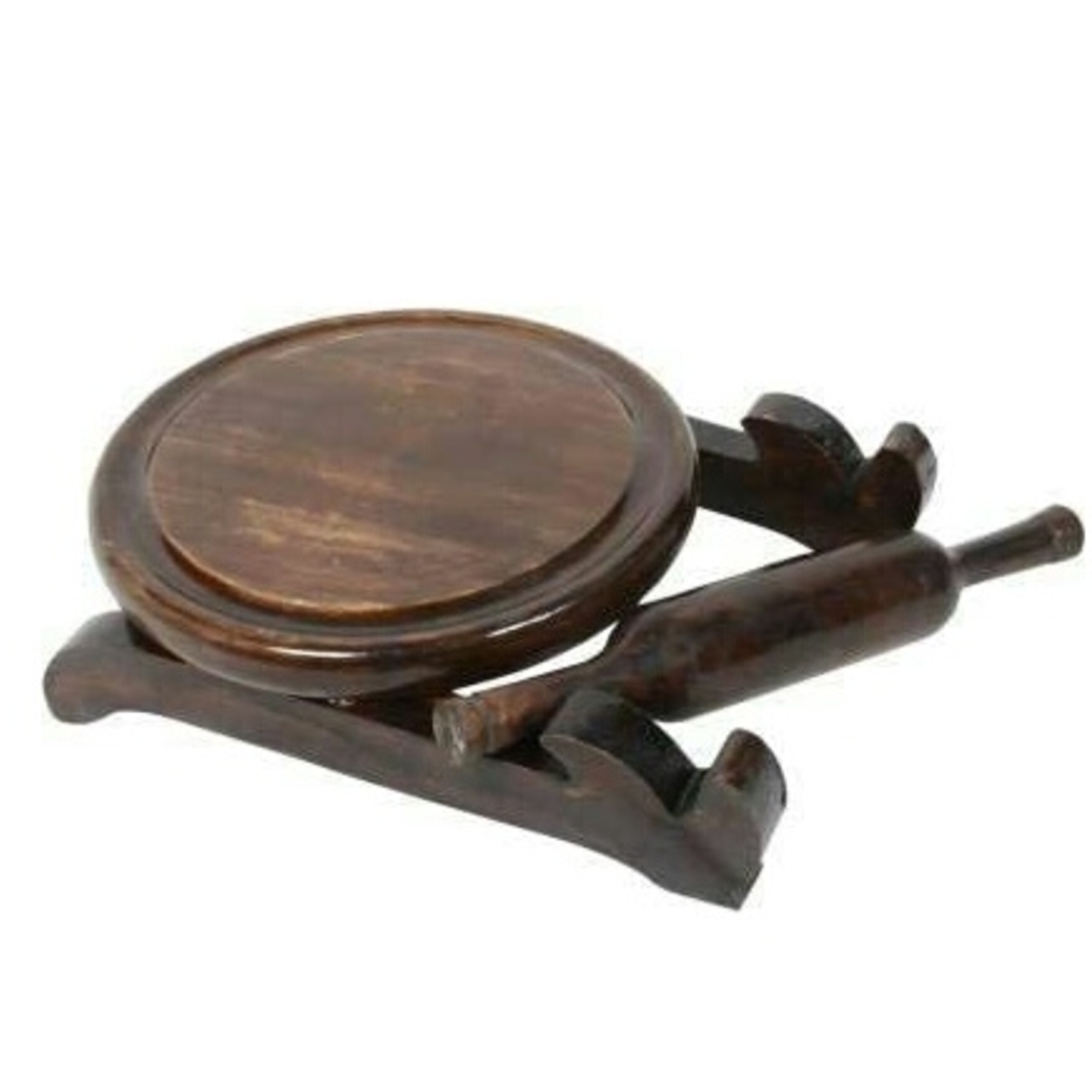 Solid Wood Full Size Rolling Pin Set with Stand