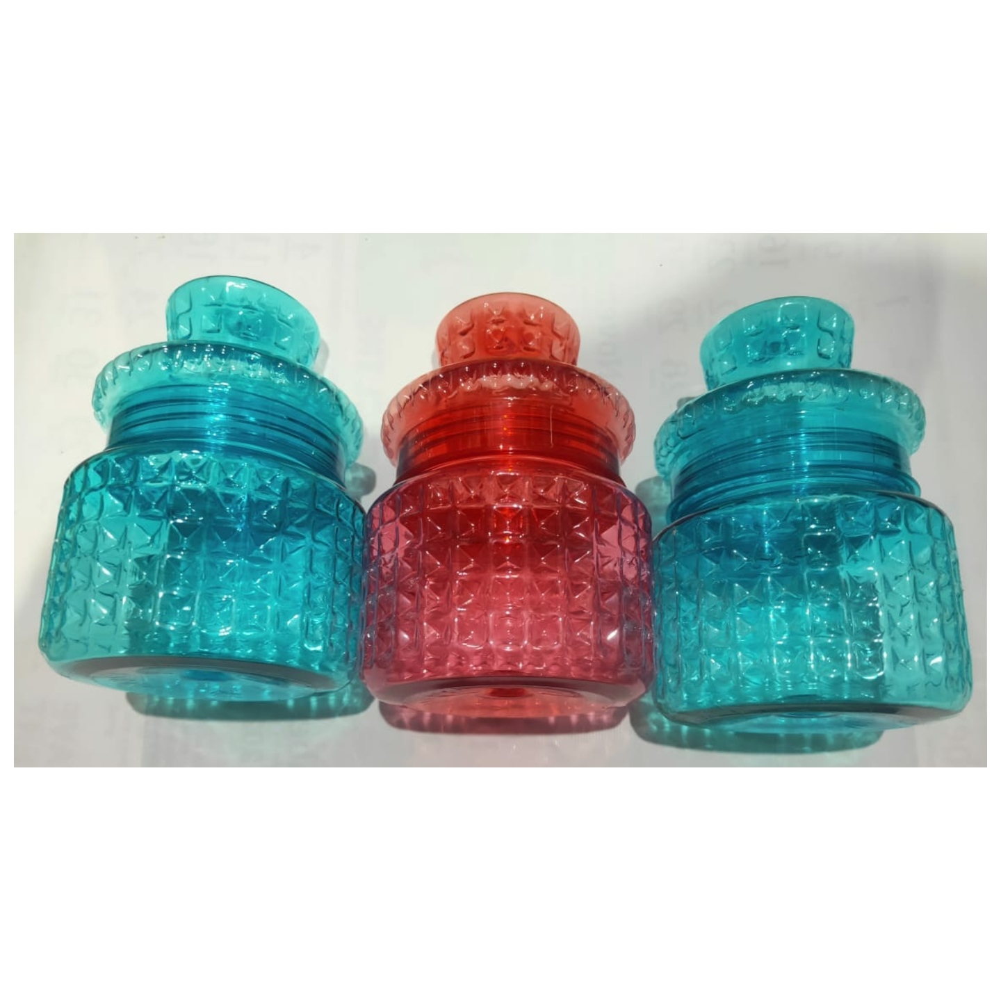 Unbreakable Plastic Kitchen Pet Jar Set of 3