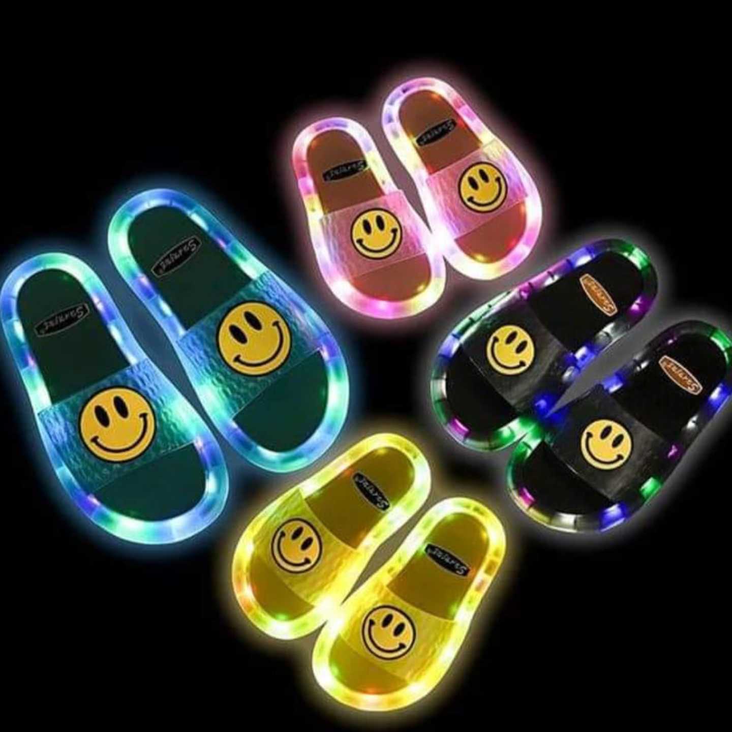 LED Light Chappal for infants in assorted colours 