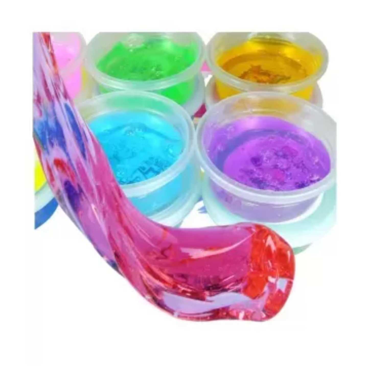 Slime Jelly in colourful colours pack of 12 jars