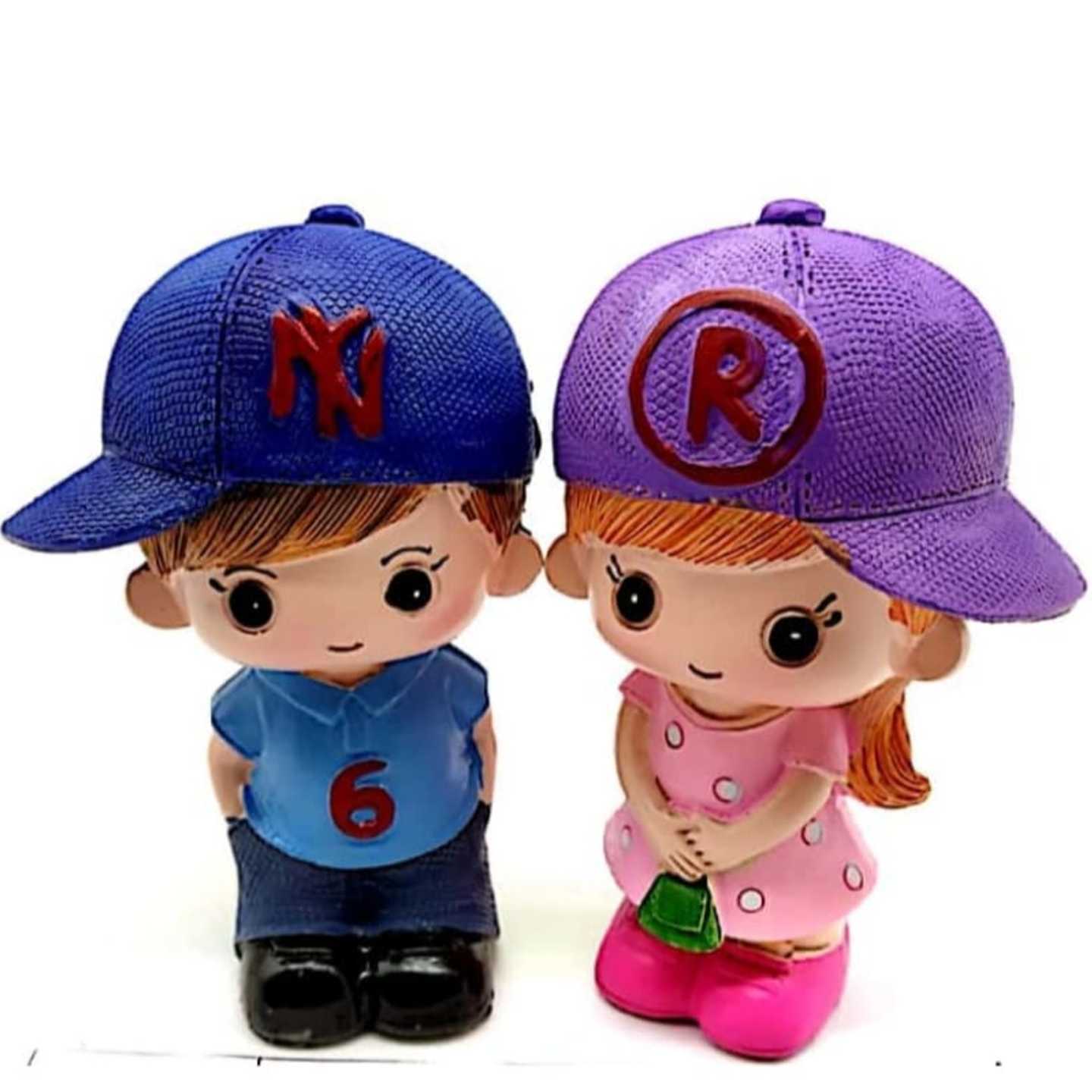 Cute Couple Table Showpiece Pack of one pair in assorted patterns 