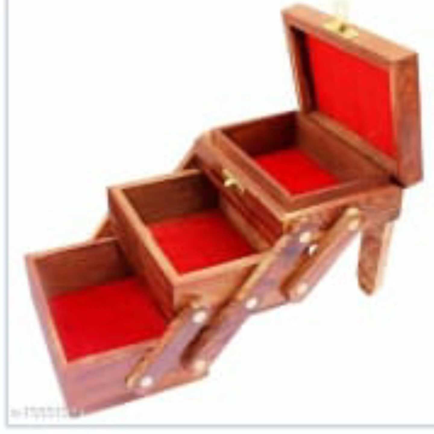 Wooden Multi Facet Jewellery Box 