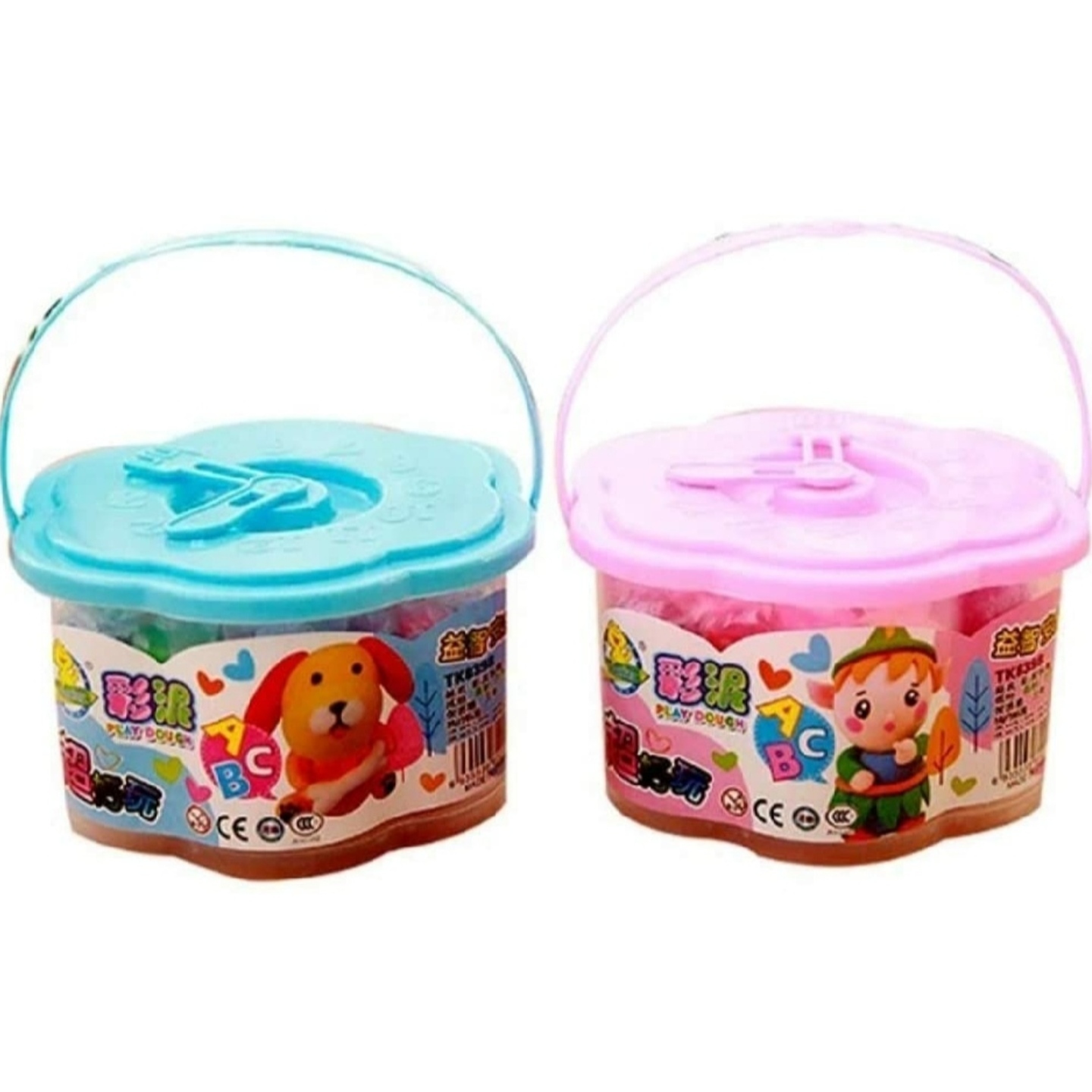 Dough Colourful Clay Pack of 2 buckets for kids