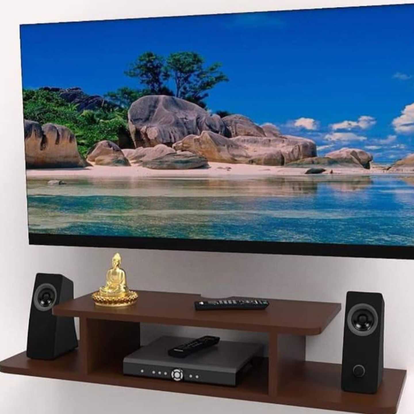 Wooden MDF TV accessories rack