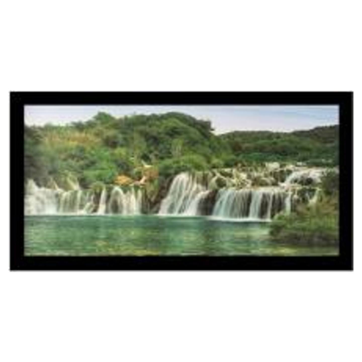 Wooden Finish Assorted Patterns Wall Decor Frame 18*6 inches