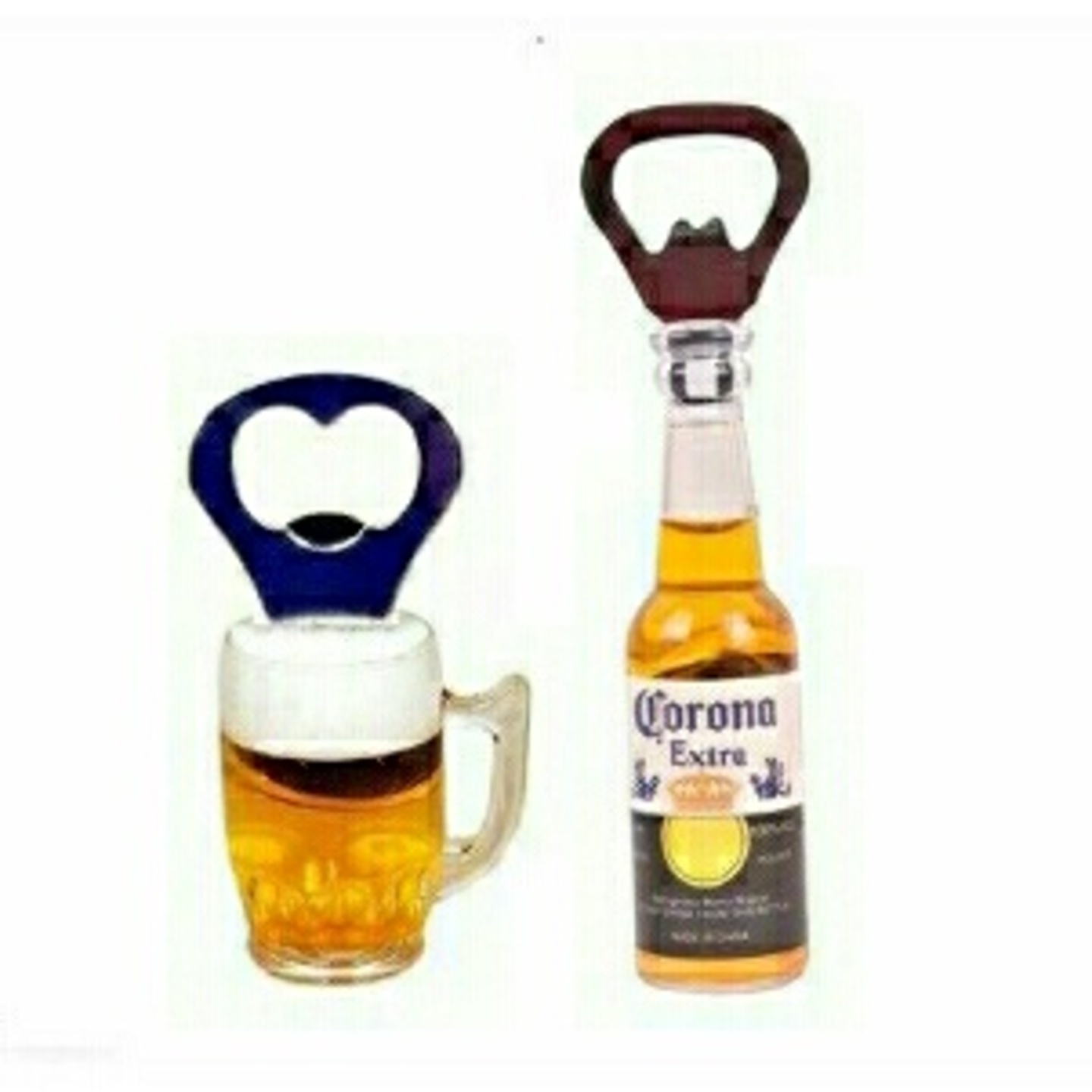 Beer Bottle and Mug shape Magnetic Opener Combo