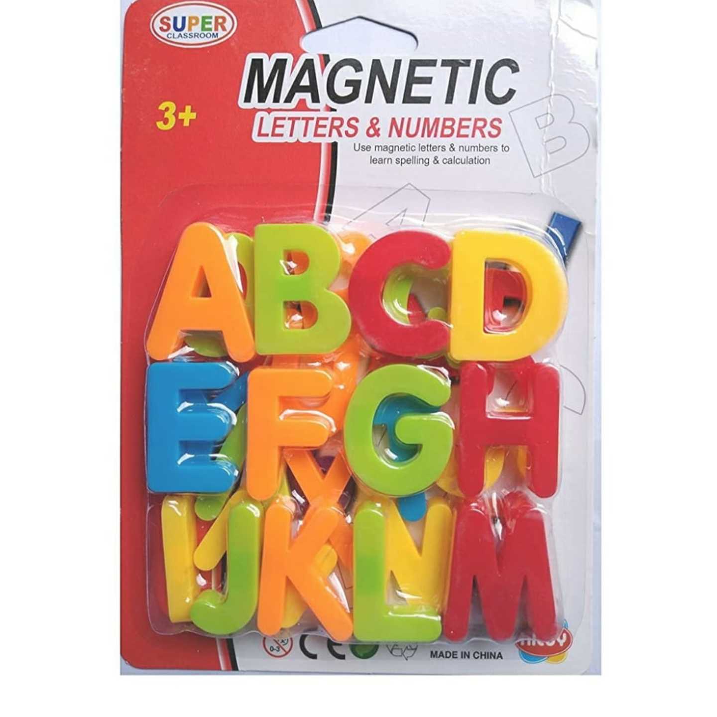 Colourful Magnetic Alphabets and Numbers Set in assorted patterns