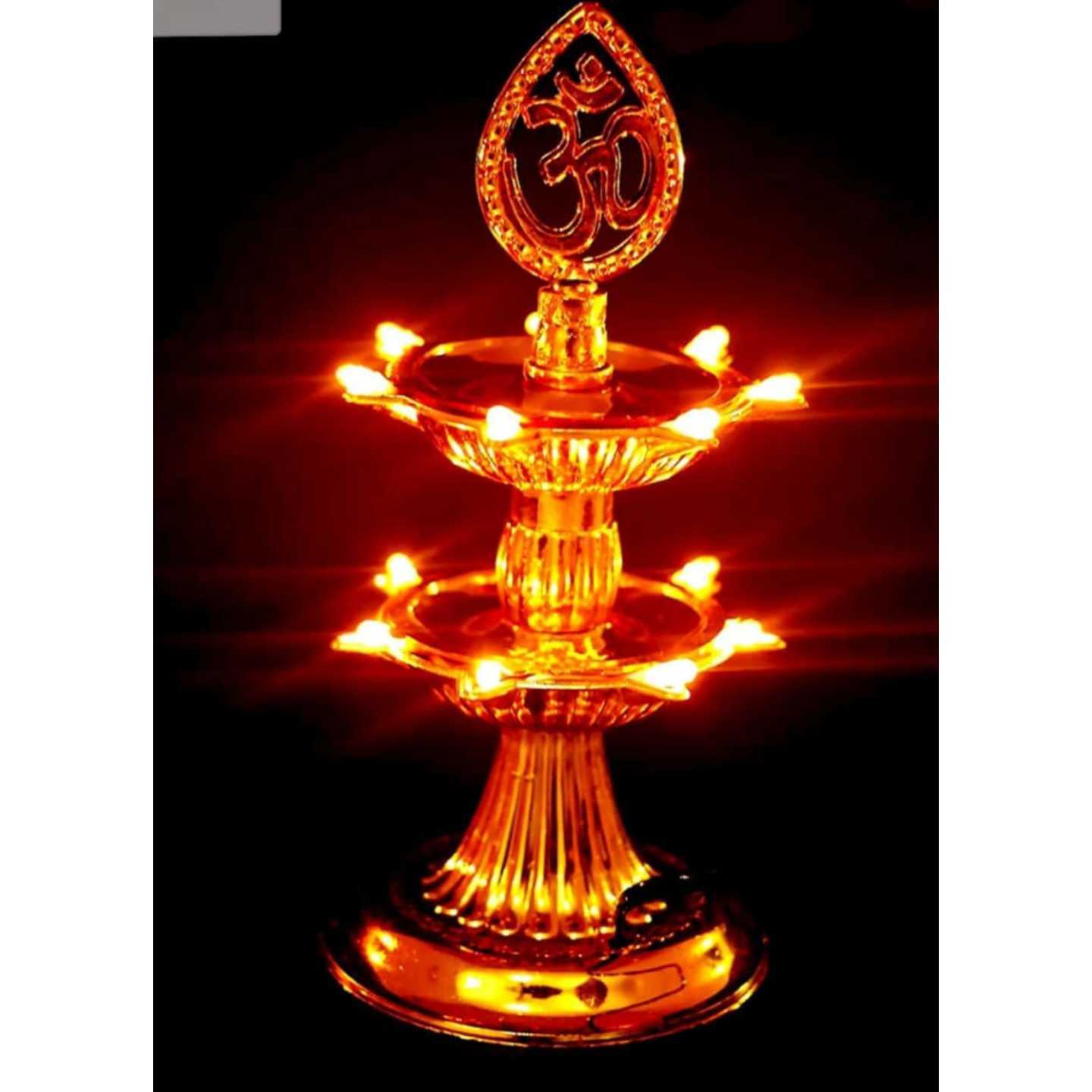 LED lamp Diya arti stand 