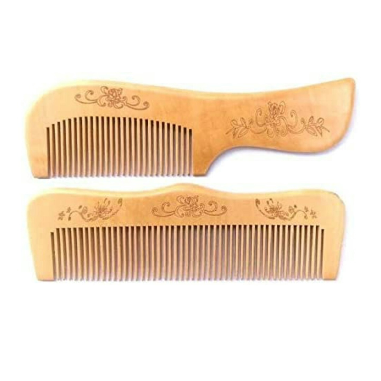 Wooden Neem Comb pair with goodness of real neem