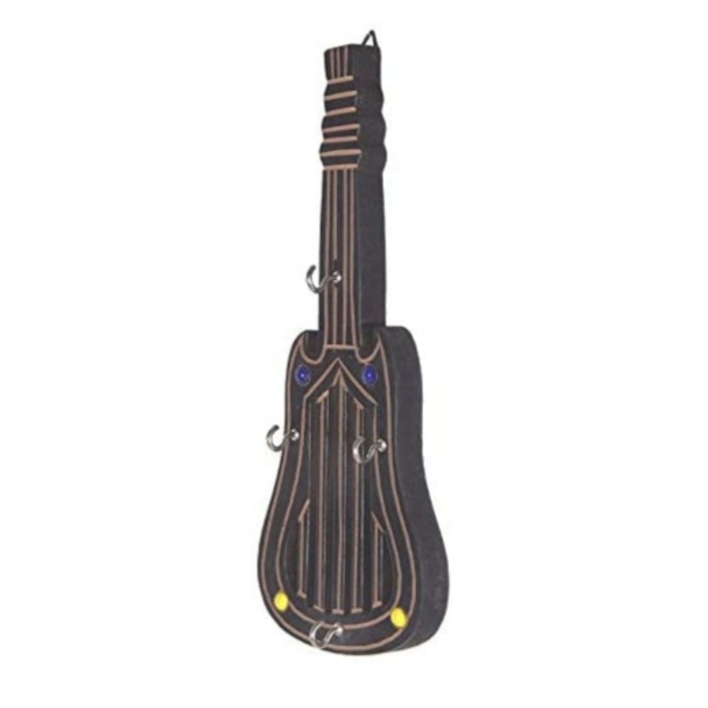 Wooden Guitar Shape Key Holder Pack of 1