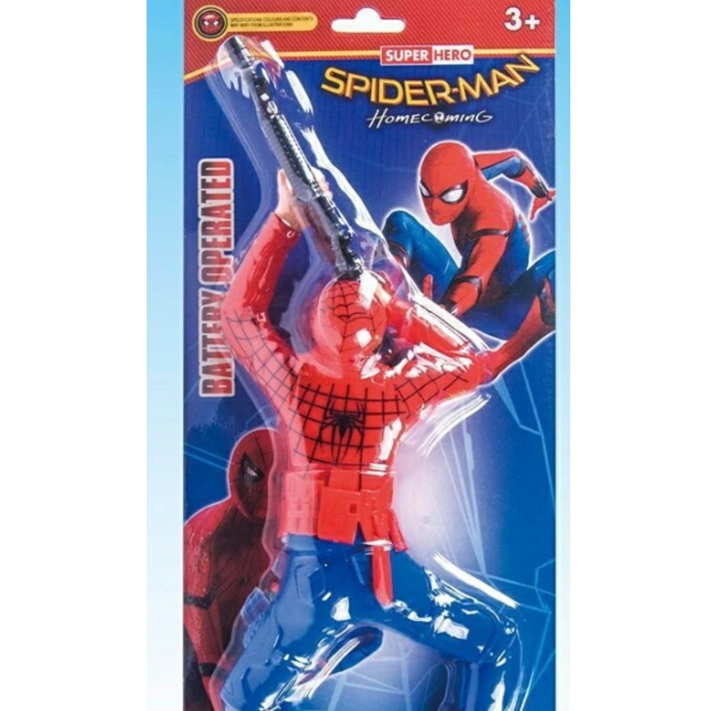Spiderman with crawling and firing action and laser light 