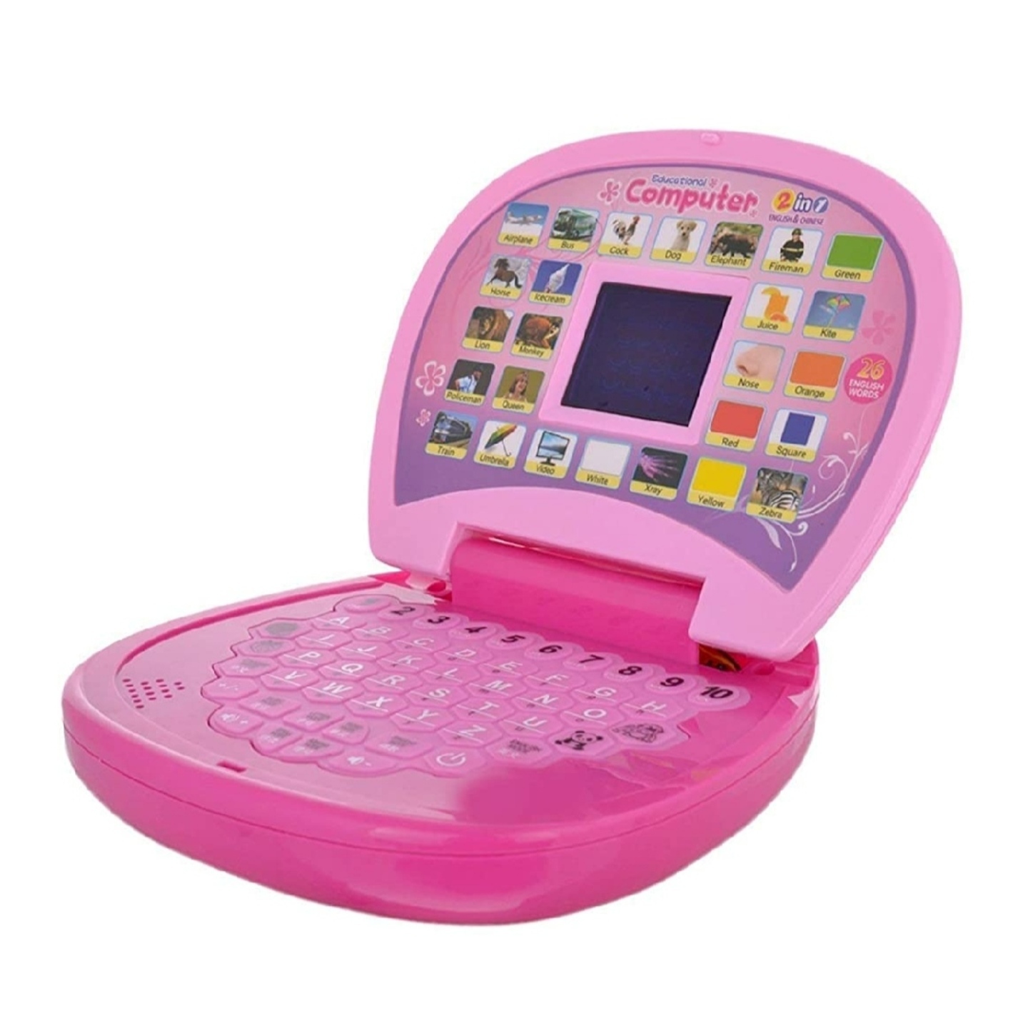 Kids Learning Laptop in assorted colours and patterns