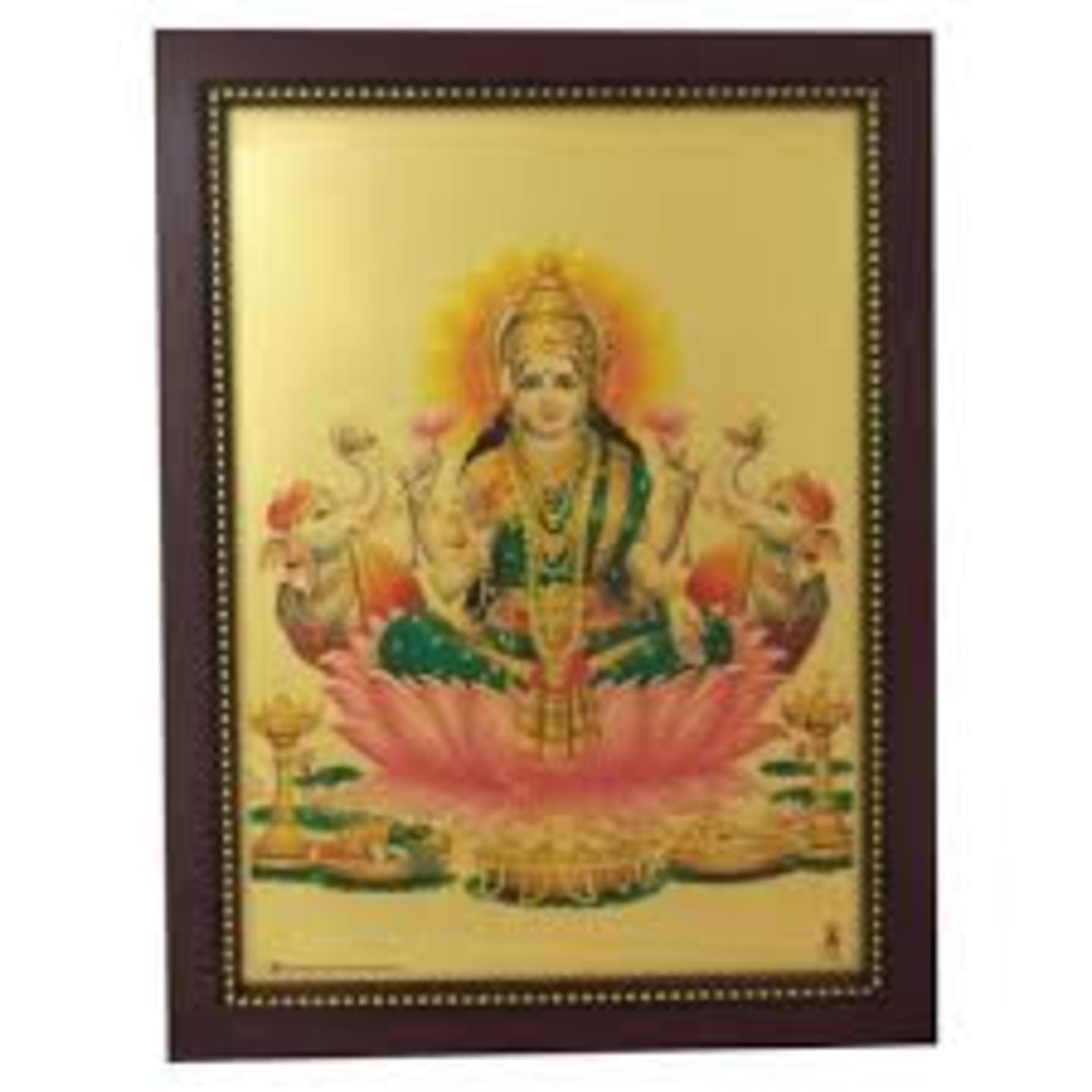 Wooden Finish Divine Mata frame in 20*40 inches size 