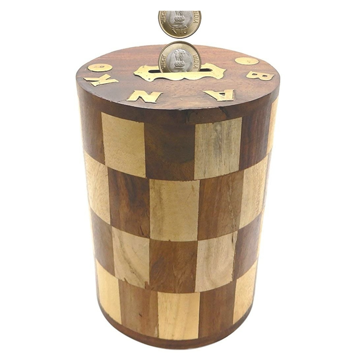 Chess Design Solid Wood Money Bank for kids 