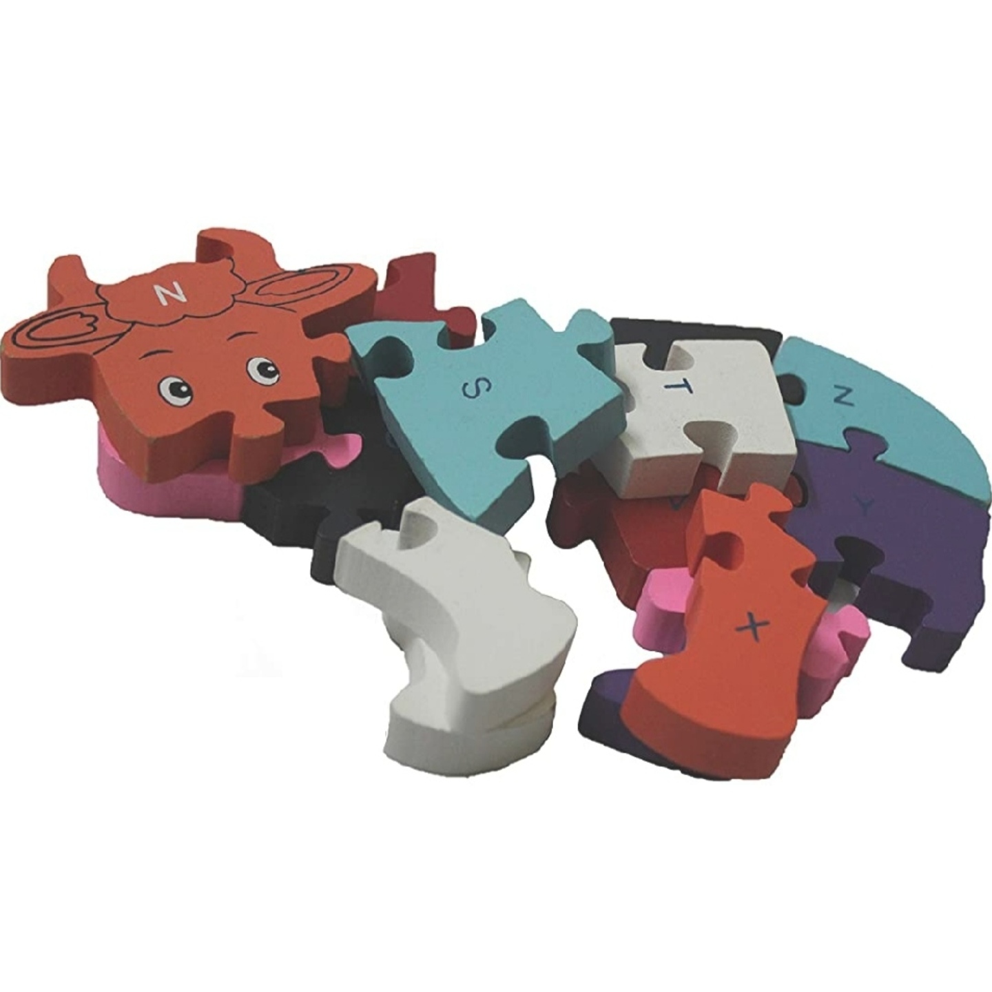Educational colourful Cow Shape Puzzle