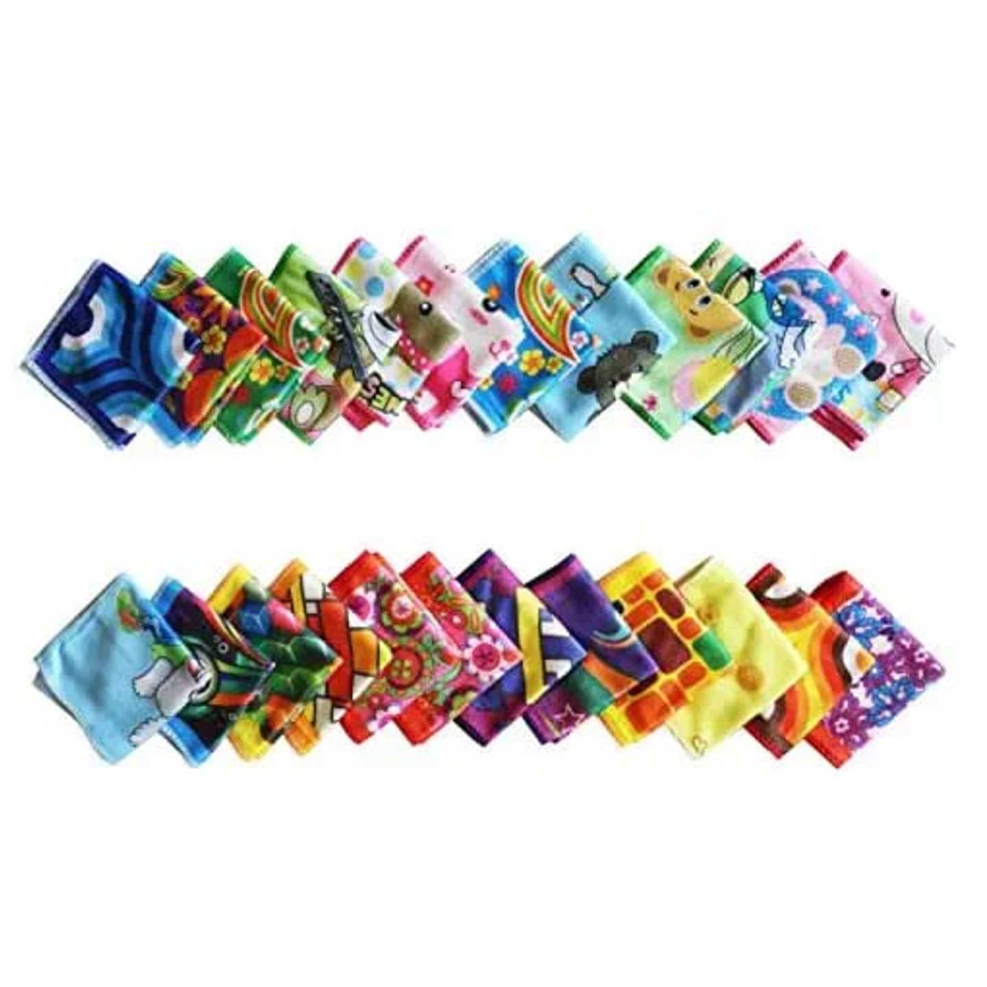 Colourful Kids Handkerchief Pack of 12 