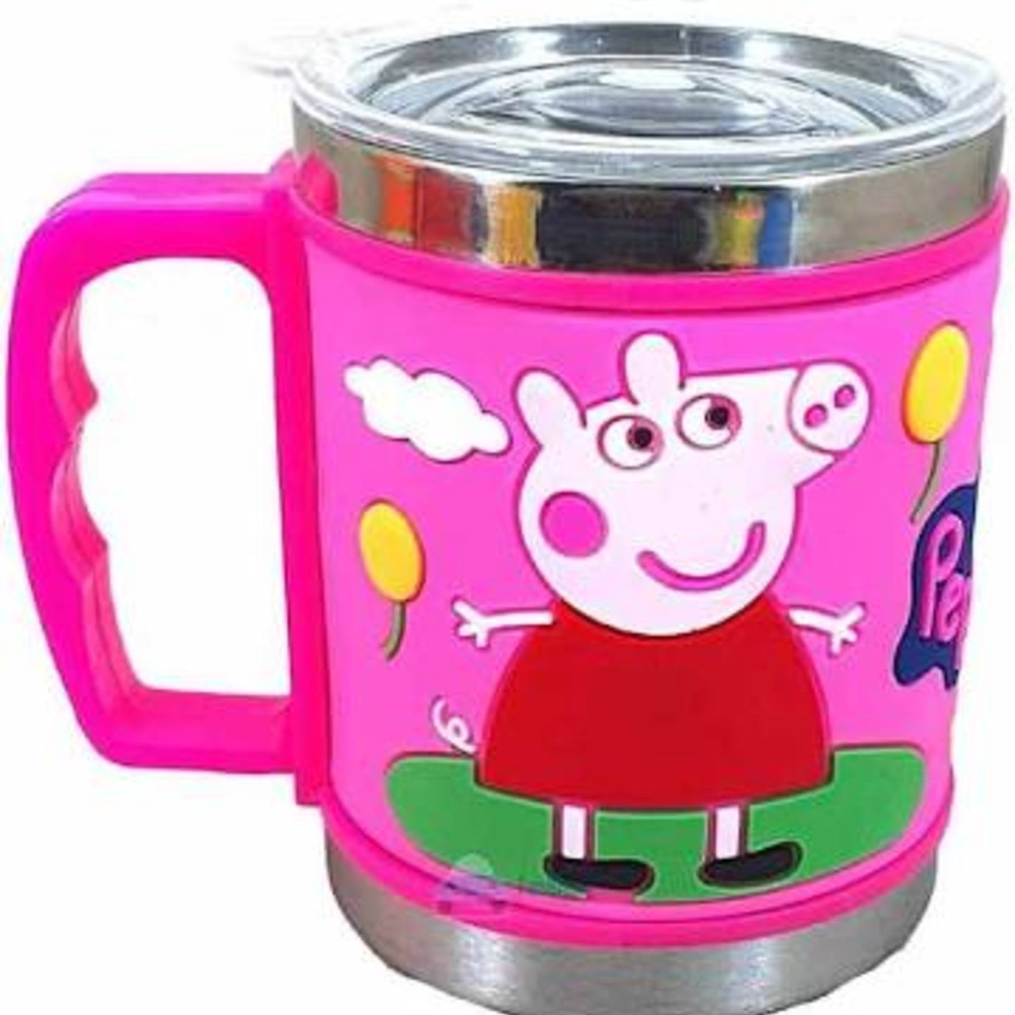 Peppa Pig Design Steel Milk Mug for kids 
