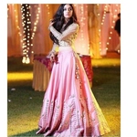 NEW WEDDING SPECIAL PAPER SILK WORK LEHNGA WITH STITCH WORK CHOLI
