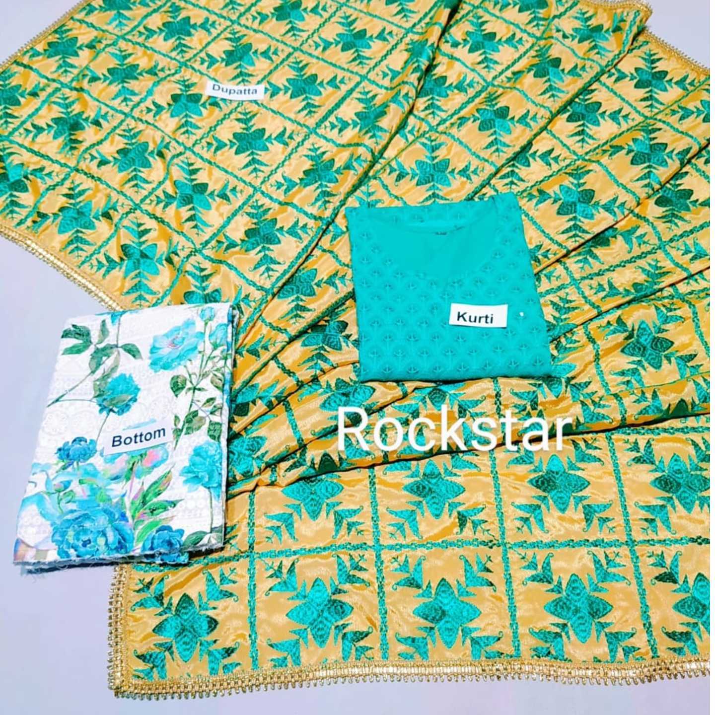 Duppta and suit fully stitched