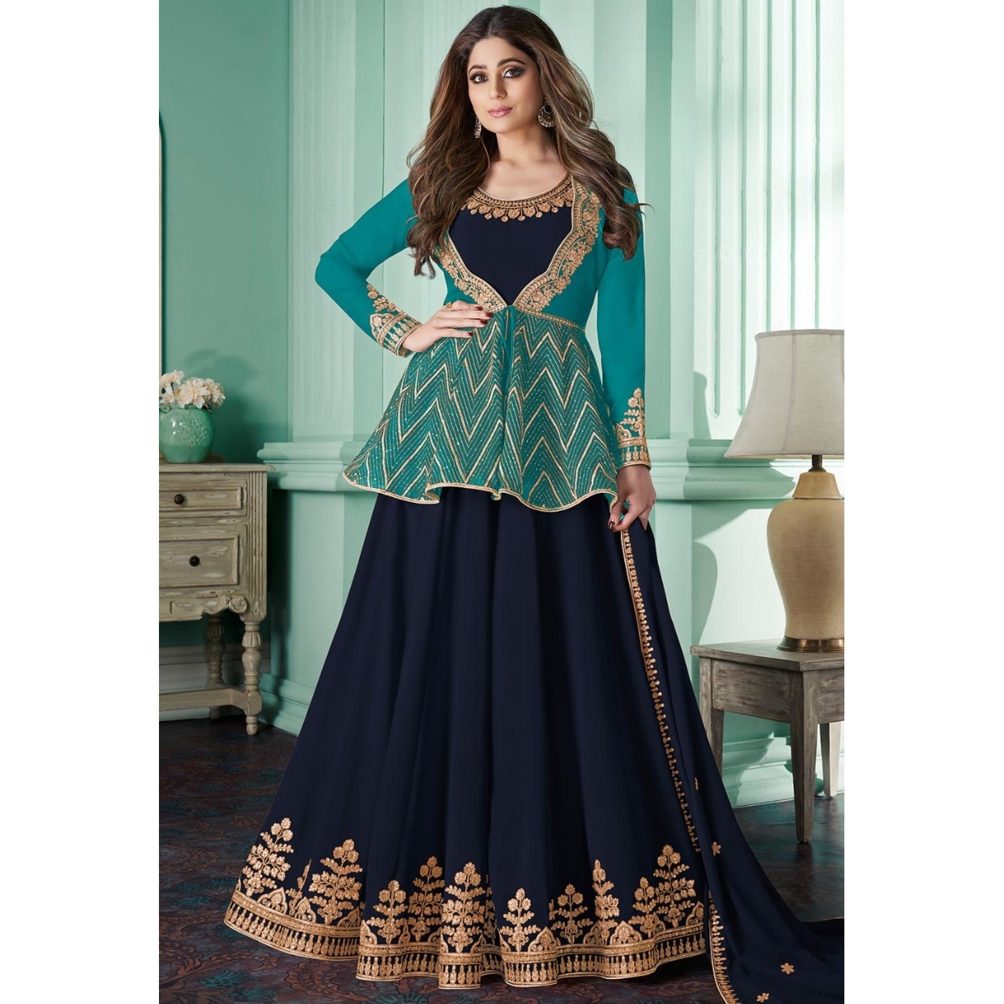 Anarkali Suit with jacket 