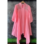 Imported stuff Present decent hand embroidery high low style western dress cum tunic.